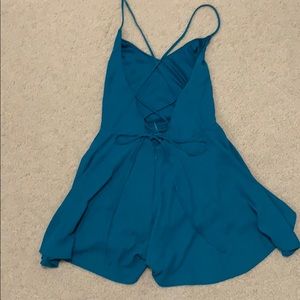Express Lace Up Rompers